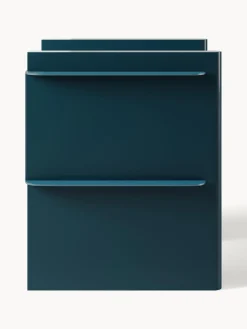 Mesilla de noche con elementos de metal Rami