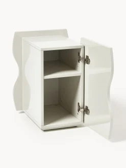 Mesita de noche brillante Emina