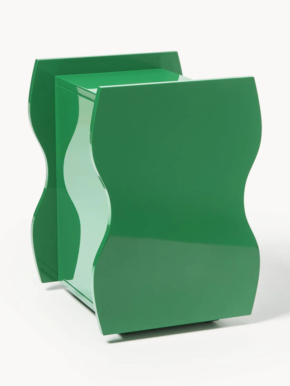 Mesita de noche brillante Emina