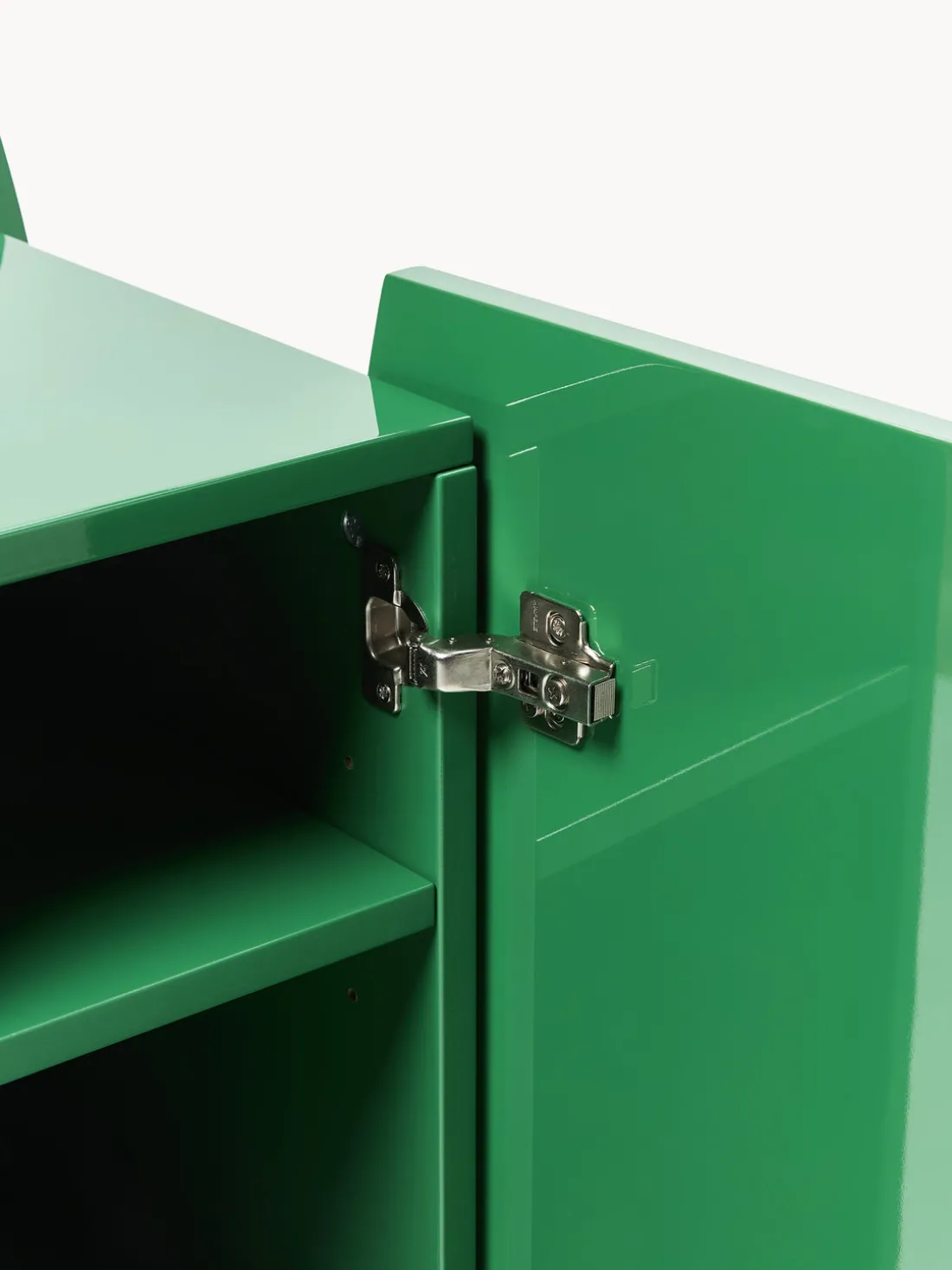 Mesita de noche brillante Emina