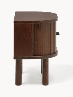 Mesita de noche con frente acanalado Calary