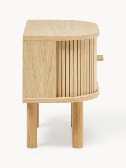 Mesita de noche con frente acanalado Calary