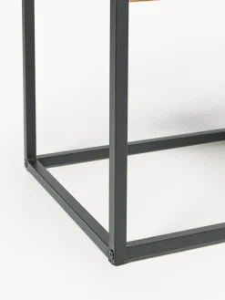 Mesita de noche con tablero de vidrio Randolf