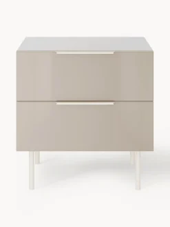 Mesita de noche de alto brillo Lenne