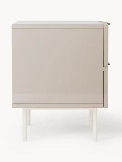 Mesita de noche de alto brillo Lenne