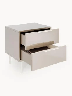 Mesita de noche de alto brillo Lenne