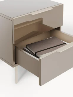 Mesita de noche de alto brillo Lenne