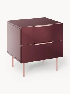 Mesita de noche de alto brillo Lenne