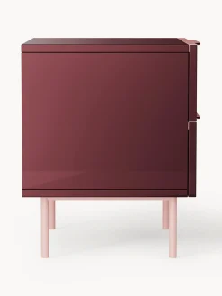 Mesita de noche de alto brillo Lenne