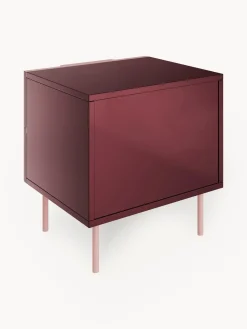 Mesita de noche de alto brillo Lenne