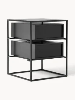 Mesita de noche de madera de mango Lyle