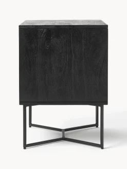 Mesita de noche de madera de mango con cajón Luca