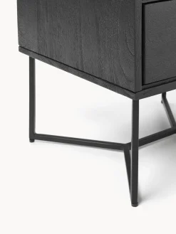 Mesita de noche de madera de mango con cajón Luca