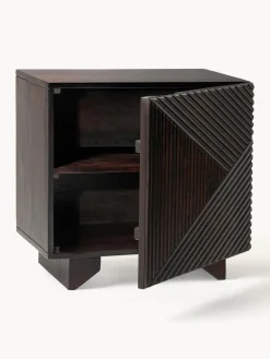 Mesita de noche de madera de mango Louis