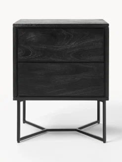 Mesita de noche de madera de mango Luca