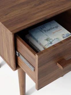 Mesita de noche de madera de mango Paul