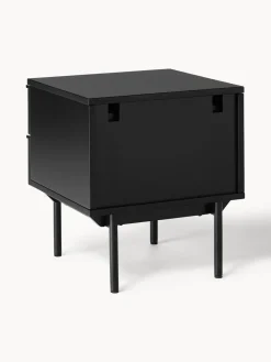 Mesita de noche de madera Elona