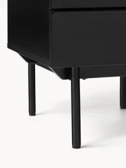 Mesita de noche de madera Elona