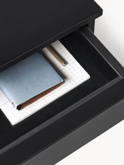 Mesita de noche de madera Elona