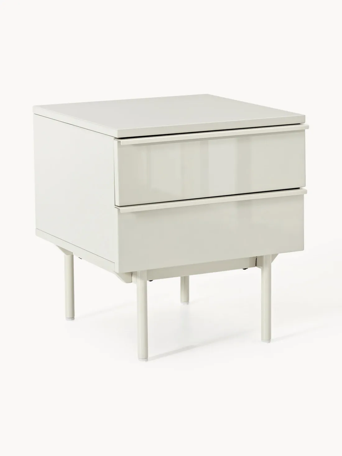 Mesita de noche de madera Elona