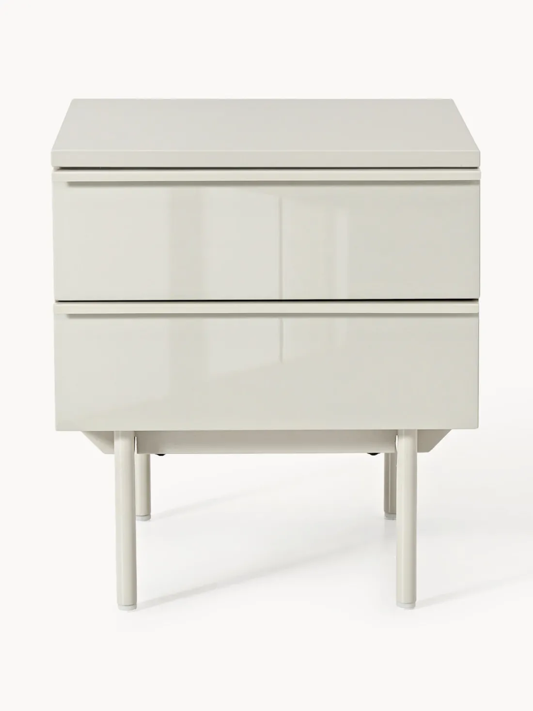 Mesita de noche de madera Elona