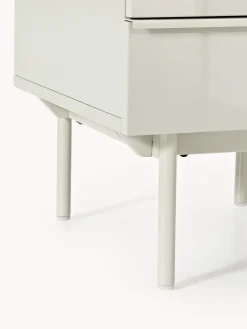 Mesita de noche de madera Elona