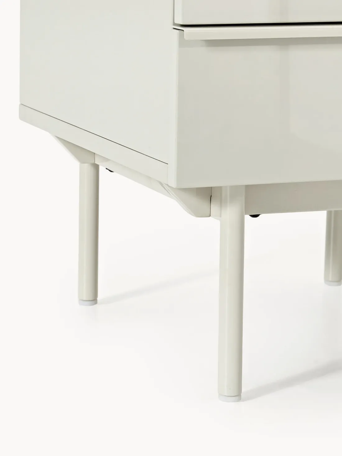 Mesita de noche de madera Elona