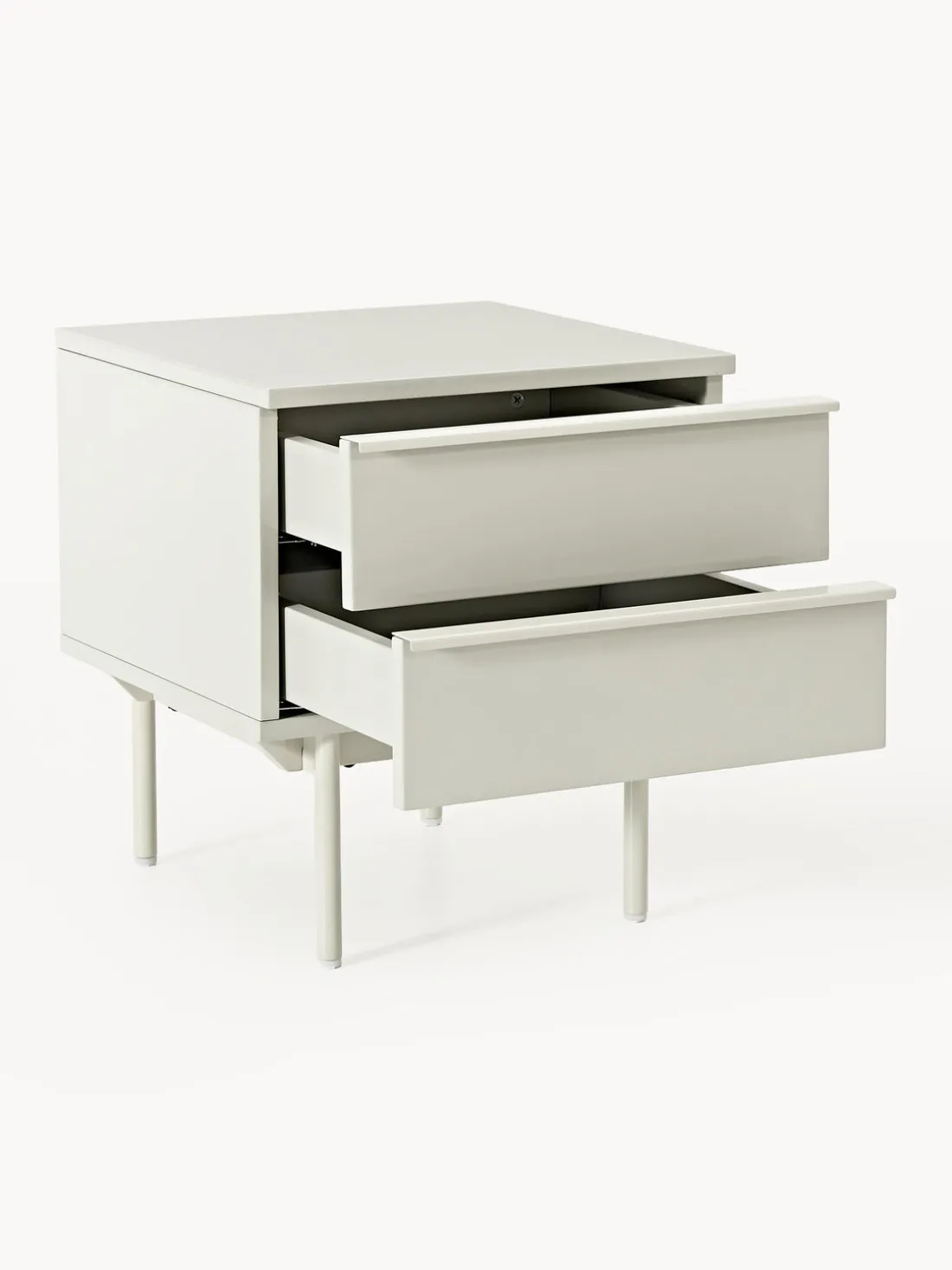 Mesita de noche de madera Elona