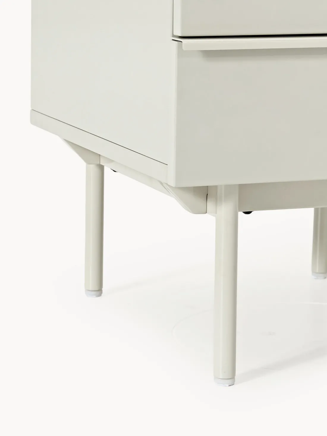 Mesita de noche de madera Elona