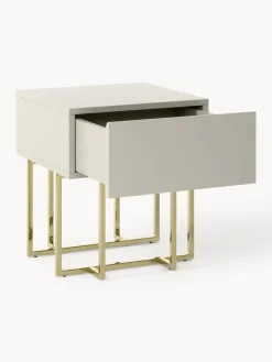 Mesita de noche de madera Joe