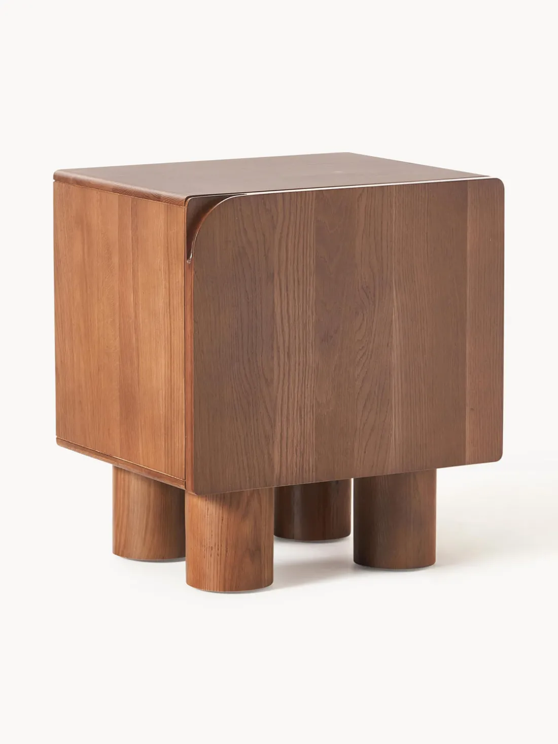 Mesita de noche de madera de roble Cadi