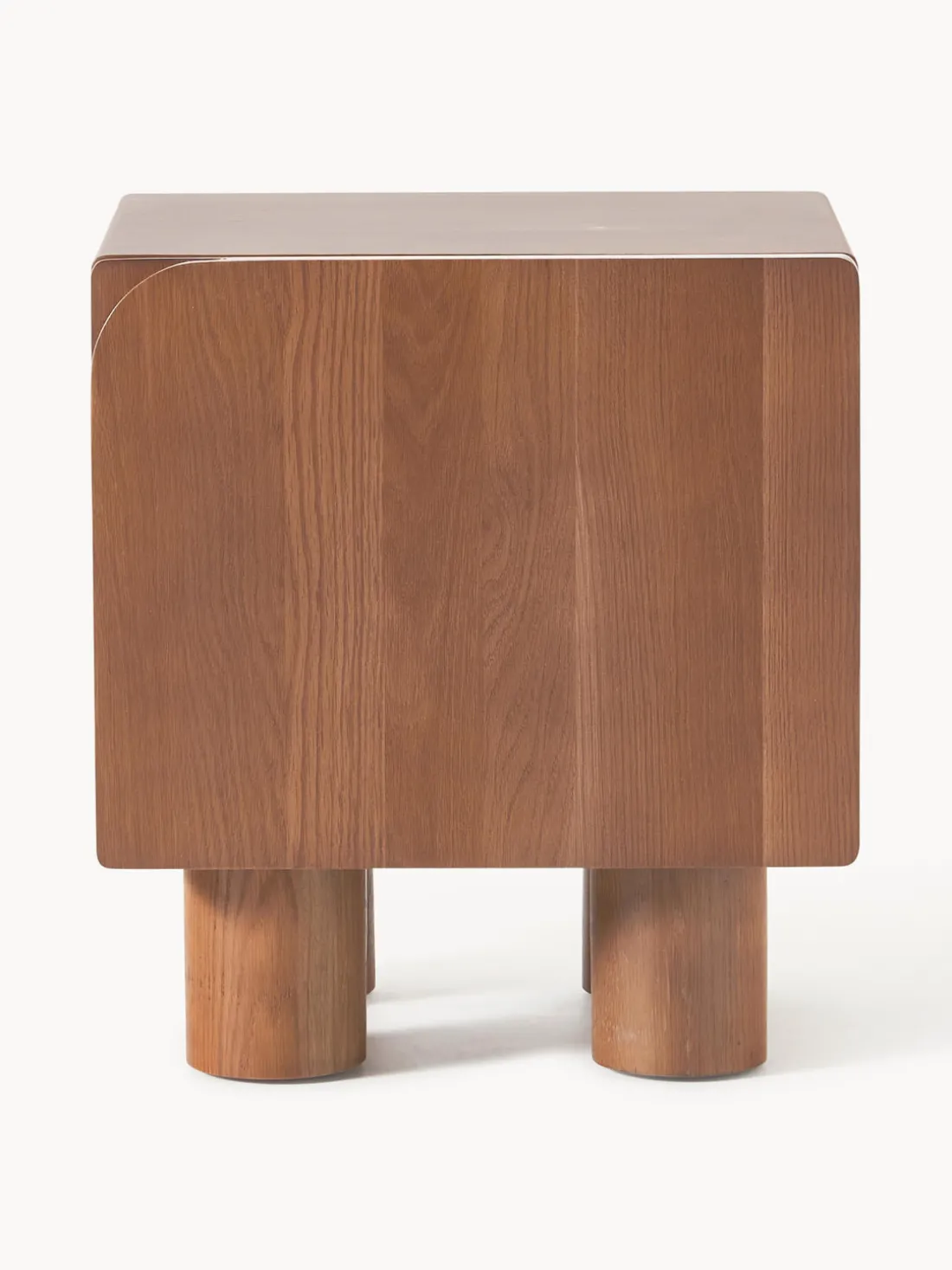 Mesita de noche de madera de roble Cadi