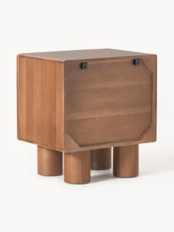 Mesita de noche de madera de roble Cadi