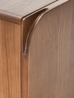 Mesita de noche de madera de roble Cadi