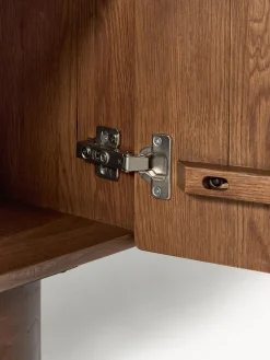 Mesita de noche de madera de roble Cadi