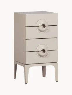 Mesita de noche de madera de eucalipto Merge