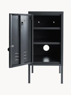 Mesita de noche de metal The Shorty, apertura de puerta izquierda o derecha