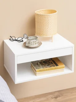 Mesita de noche de pared con cajón Cholet