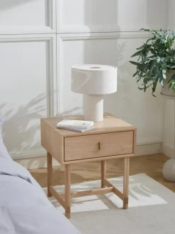 Mesita de noche de roble Diana