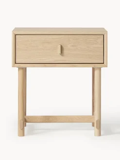 Mesita de noche de roble Diana