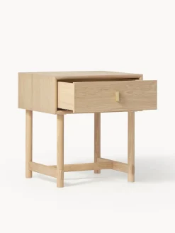 Mesita de noche de roble Diana