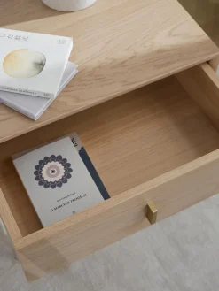 Mesita de noche de roble Diana