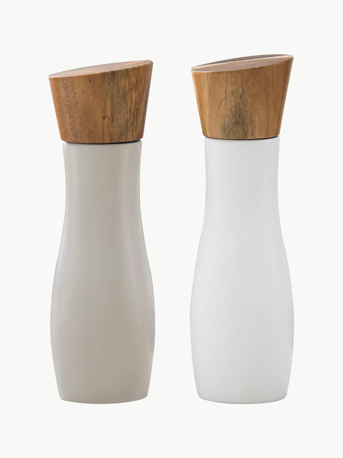 Molinillo de sal y pimienta con tapadera de madera de acacia Essentials, 2 uds.