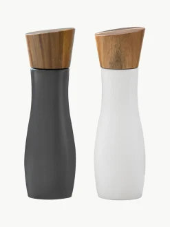 Molinillo de sal y pimienta con tapadera de madera de acacia Essentials, 2 uds.