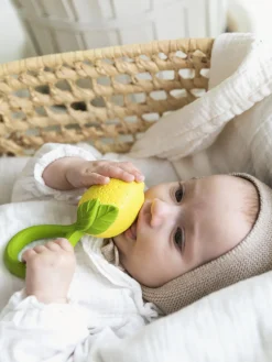 Mordedores para bebé artesanales con sonajero Newborn, 3 uds.