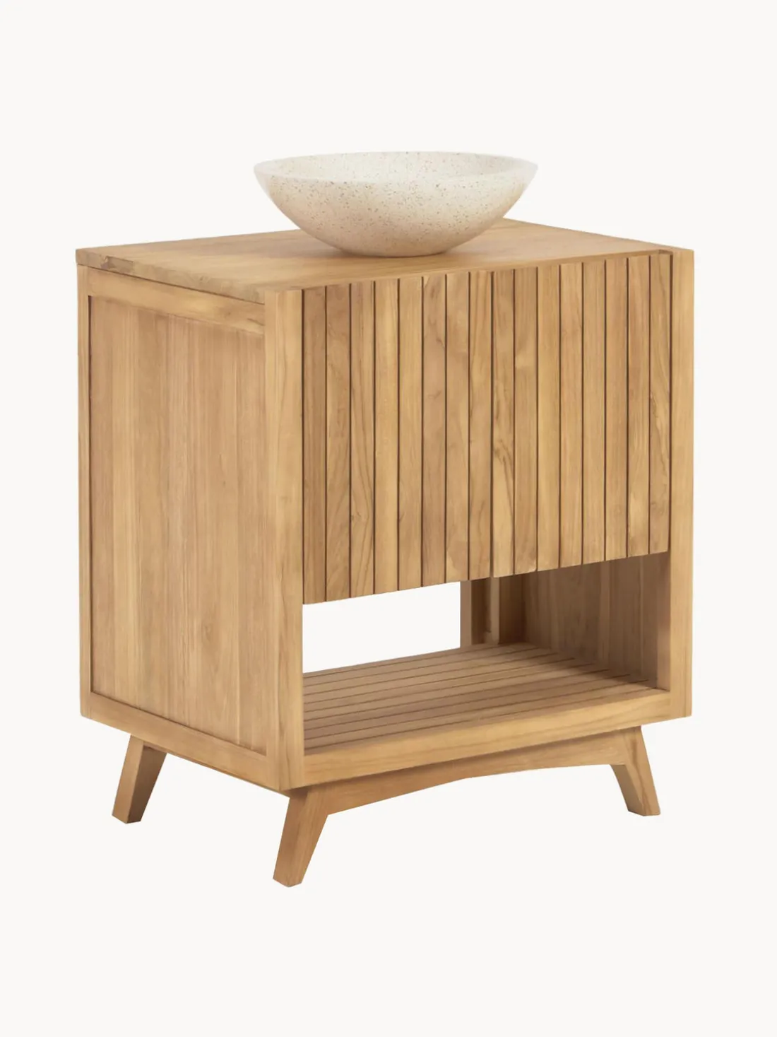 Mueble bajo lavabo de madera de teca Kuveni , 70 cm