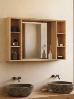 Mueble de baño de pared con espejo Parana