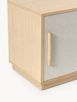 Mueble TV de madera con frente tapizado Wisp