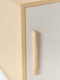 Mueble TV de madera con frente tapizado Wisp