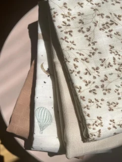 Muselinas para bebé de algodón ecológico Dreamland, 3 uds.